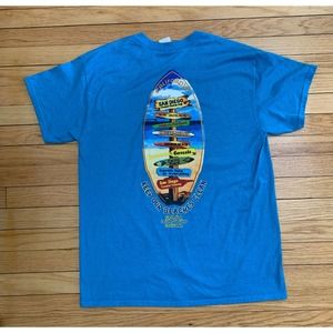 San Diego Beach Shirt “Keep Our Beaches Clean” - L ☀️🌊🏄‍♂️